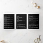 Moderne Bloemenkrans Salon Brochure Drieluik Kaart (Binnen)