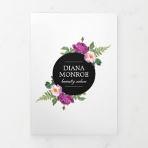 Moderne bloemenkranssalon brochure