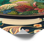 Moderne bloemenlandschap illustratie poster (Hoek)