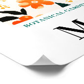 Moderne Bloemenmarkt Montreal Bloemen botanisch Poster (Hoek)