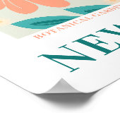 Moderne Bloemenmarkt New York Bloemen botanisch Poster (Hoek)