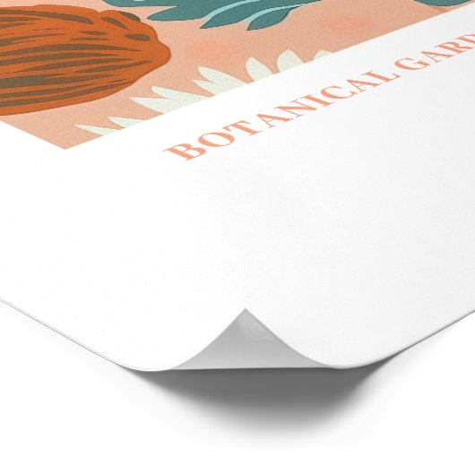 Moderne Bloemenmarkt Tokyo Bloemen botanisch Poster (Hoek)