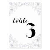 Moderne bloemenontvangst kaart (Voorkant)