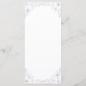 Moderne bloemenontvangst menu (Achterkant)