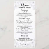 Moderne bloemenontvangst menu (Voorkant)