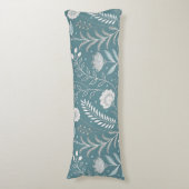 Moderne bloemenprint geborsteld polyester lichaamskussen (Voorkant Verticaal)