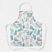 Moderne bloemenprint schort (Voorkant)