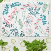 Moderne bloemenprint theedoek (Gevouwen)