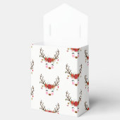 moderne bloemenrendiervakantie grillig bedankdoosjes (Geopend)