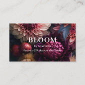 Moderne Bloemensalon Loyaliteit Visitekaartje (Voorkant)