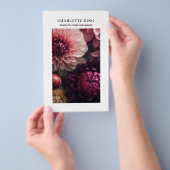 Moderne Bloemensalon Prijzenlijst Flyer (Hand)