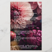 Moderne Bloemensalon Prijzenlijst Flyer (Voorkant)