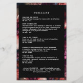 Moderne Bloemensalon Prijzenlijst Flyer (Achterkant)