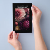 Moderne Bloemensalon Prijzenlijst Flyer (Hand)