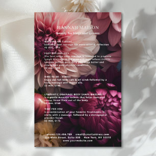 Moderne Bloemensalon Prijzenlijst Flyer