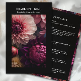 Moderne Bloemensalon Prijzenlijst Flyer