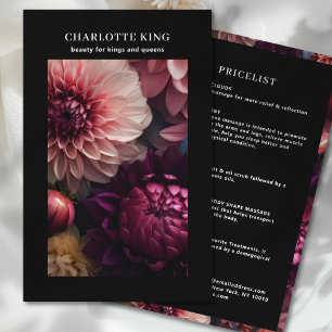 Moderne Bloemensalon Prijzenlijst Flyer