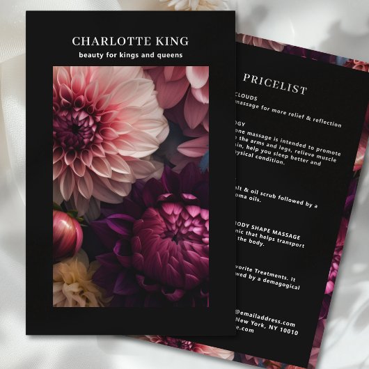 Moderne Bloemensalon Prijzenlijst Flyer