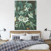Moderne bloemenschilderkunst canvas afdruk (Insitu (Slaapkamer))