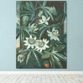 Moderne bloemenschilderkunst canvas afdruk (Insitu (Houten vloer))