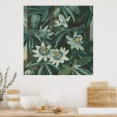 Moderne bloemenschilderkunst poster (Keuken)