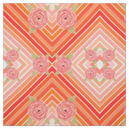 Moderne bloemenstof stof