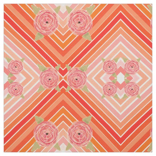 Moderne bloemenstof stof (Swatch)