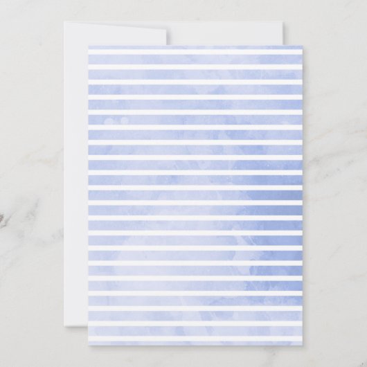 Moderne Bloemenstreep Verlovingsfeestuitnodiging Kaart (Achterkant)