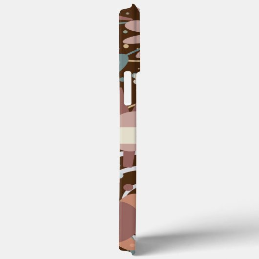 Moderne Bloementrendy Pas Naam Plezier aan Case-Mate iPhone Case (Achterkant / Rechts)