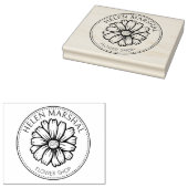 Moderne Bloemenwinkel, Aangepaste Kleine Ondernemi Rubberstempel (Gestempeld)