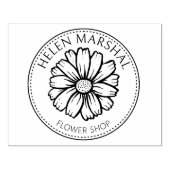 Moderne Bloemenwinkel, Aangepaste Kleine Ondernemi Rubberstempel (Afrduk)