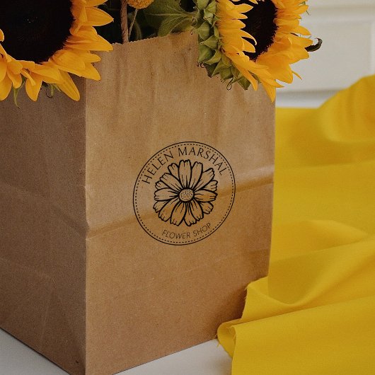 Moderne Bloemenwinkel, Aangepaste Kleine Ondernemi Rubberstempel