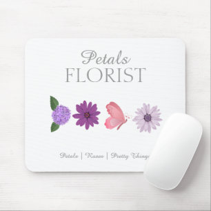 Moderne bloemenzaak branding kantoor  muismat