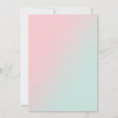 Moderne bloemetjeszestienjarige verjaardag kaart (Achterkant)