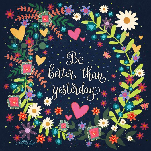 Moderne bloemige aangepaste naam leuke quote Case-Mate iPhone case