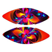 Moderne bloemige Abstracte kunst rood blauw patroo American Football (Panelen)