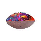 Moderne bloemige Abstracte kunst rood blauw patroo American Football (Gedraaid 270)