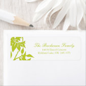 Moderne bloemige Adresetiketten Etiket (Insitu)