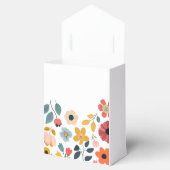 Moderne bloemige babyshower bedankdoosjes (Geopend)