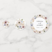 Moderne bloemige botanische confetti (Voorkanten)