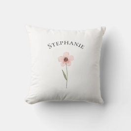Moderne Bloemige Botanische Eenvoudige Aquarel Naa Kussen