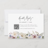 Moderne Bloemige Botanische RSVP Kaartje (Voorkant)