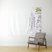 Moderne bloemige bruidsshower fotohokje achtergron wandkleed (In Situ (horizontaal))