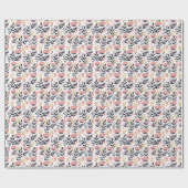 Moderne Bloemige Elegantie Cadeaupapier (Vlak)