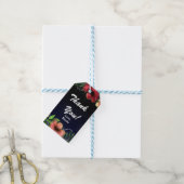 Moderne Bloemige Gloed Chic Avondfeest Favor Cadeaulabel (Met Touw)