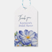 Moderne bloemige hooggehakte dank je cadeautje cadeaulabel (Voorkant)