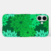 Moderne bloemige kimonoprint, smaragd en jade groe Case-Mate iPhone case (Achterkant (horizontaal))