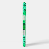 Moderne bloemige kimonoprint, smaragd en jade groe Case-Mate iPhone case (Achterkant / Rechts)