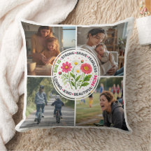 Moderne bloemige multi-foto aangepaste Moederdag