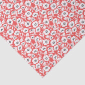 Moderne Bloemige Papavers Tissuepapier (Detail)